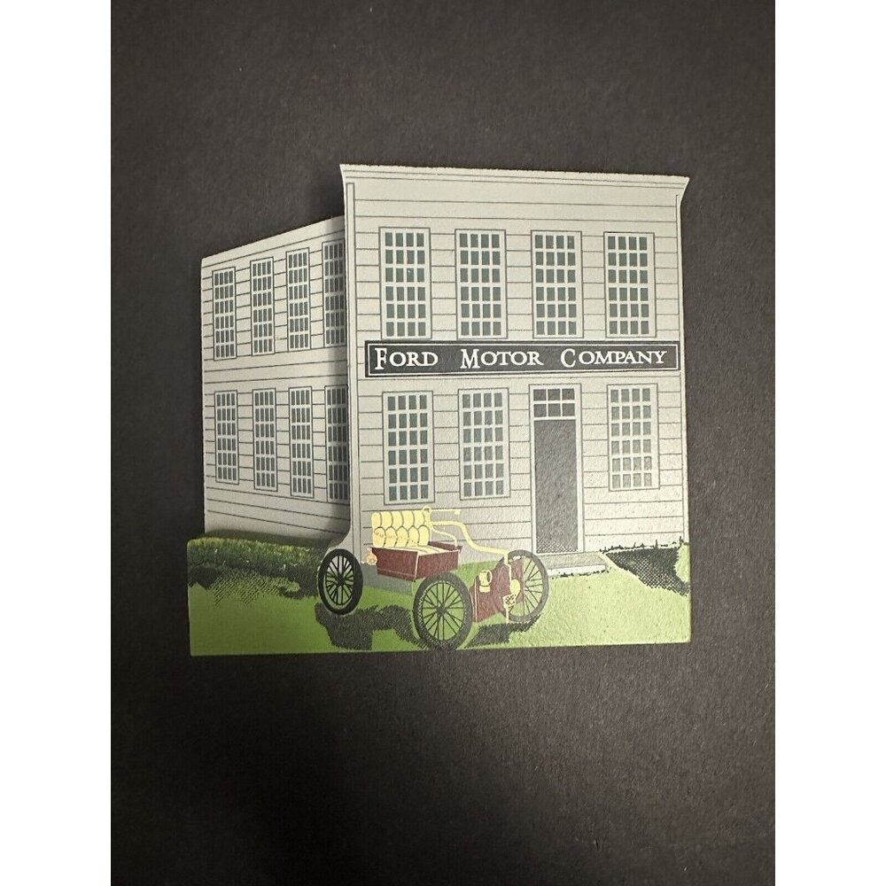 Shelia 1993 Wooden Cutout‎ Original Ford Motor Company Building With A Model T.